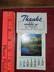 1991 Advertising Calndar / A&C ENTERPRISES, INC. REELSVILLE,IND. - Picture 1 of 6