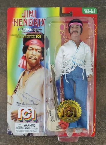 Mego Legends Wave 6 Jimi Hendrix Woodstock Flocked 8 inch Figure Cover