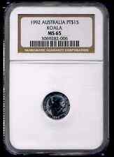 1992 NGC MS-65 $15 Platinum Koala   Super low mintage   RARE  