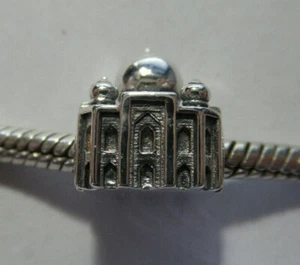 UNBRAND ALLOY TAJMAHAL-925 SILVER PAGODA TOWER, CHINA WALL EUROPE CHARM - Picture 1 of 12
