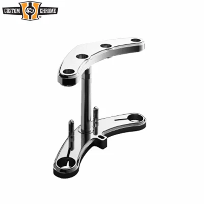 Chrome Flush Billet Top Triple Tree Set Fit Harley 36-99 Frames Wide Glide 41mm - Image 1 of 2