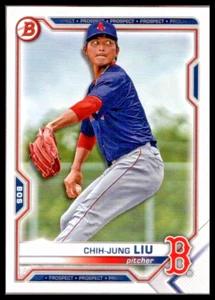 2021 BOWMAN DRAFT #BD190 CHIH-JUNG LIU BOSTON RED SOX - Picture 1 of 2