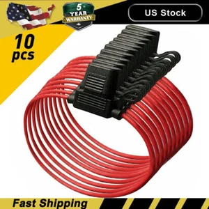 Inline Fuse Holder to Accept 12V 30A Small Blade Fuses Splash Proof Car 18AWG US - Picture 1 of 15