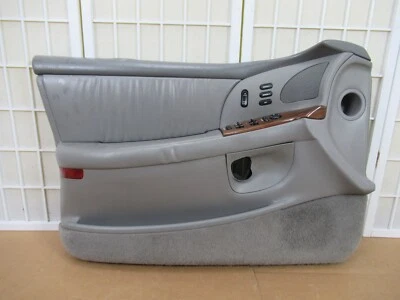 97-05 Buick Park Avenue OEM Drivers Left Medium GRAY Leather Interior Door Panel - Image 1 of 4