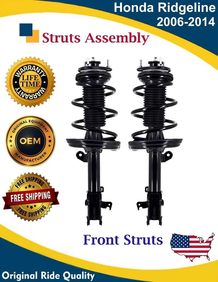 Nuevo puntal delantero izquierdo y derecho OE para Honda Ridgeline 2006-2014 garantía de por vida Foto 1 de 4