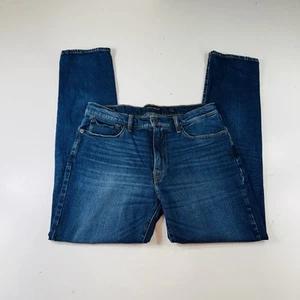Lucky Brand 121 Slim Straight Jeans Dark Wash Stretch Mens Size 33x32 - Picture 1 of 4
