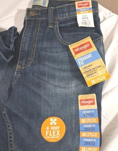 Wrangler Jeans Mens 29 X 32 Straight Slim Dark Wash Denim Retro Stretch Cowboy - Picture 1 of 12