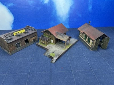 Kibri Spur N 37804 Pola N246 N277 Lokschuppen Güterschuppen Patiniert Gealtert - Bild 1 von 4