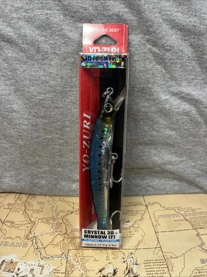Yo-Zuri Crystal Minnow 3d Flotante Jerkbait 5.25" 3/4oz Sardina Envío Gratis Foto 1 de 4