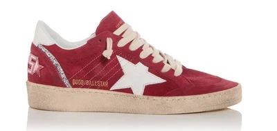 Золотой гусь мяч звезда кроссовки красный белый, замша серебро новый в коробке женщин ЕС 38 США 8 - Изображение 1 из 4