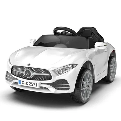 LAMAS Macchina Elettrica per Bambini 12V con Licenza Mercedes CLS Small Bianco