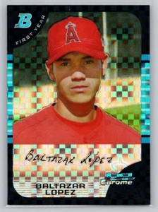 Bowman 2005 cromo #223 Baltazar López X-fractors Los Angeles Angels/225 - Imagen 1 de 2