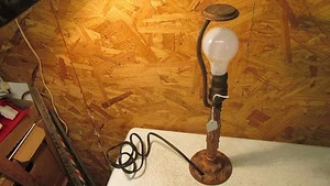 Antique Cast Iron Table Lamp- 15" - Picture 1 of 3