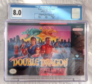 Super Double Dragon SNES Complete CGC Graded 8.0 Box 7.5 * Cart 9.6 * Manual 7.5 - Picture 1 of 3