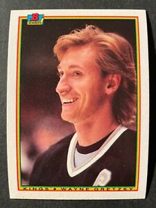Wayne GRETZKY 1990-91 Bowman Hockey #143 Los Angeles Kings