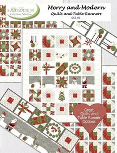 Feliz y Moderno: Edredones y Corredores de Mesa Navidad Acolchado Pat - Imagen 1 de 2
