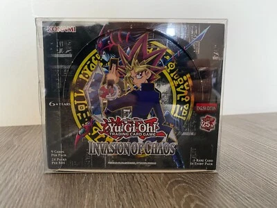5x YuGiOh Display Schutzhülle 25TH Anniversary Invasion of Chaos LOB MRD PSV - Bild 1 von 4