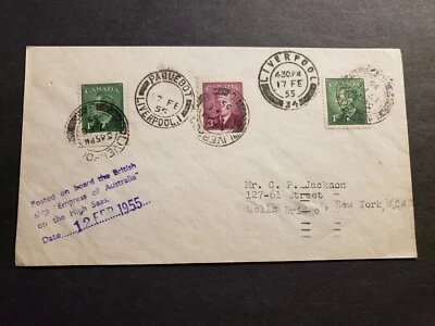 Passenger Ship EMPRESS of AUSTRALIA, Canadian Pacific Lines 1955 Paquebot - Image 1 of 2