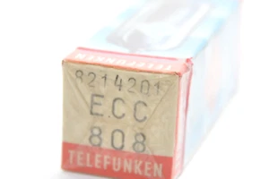 Genuine Telefunken Berlin ECC808 Audio Preamp Tube, Code B8214201, sealed, NOS - Bild 1 von 8