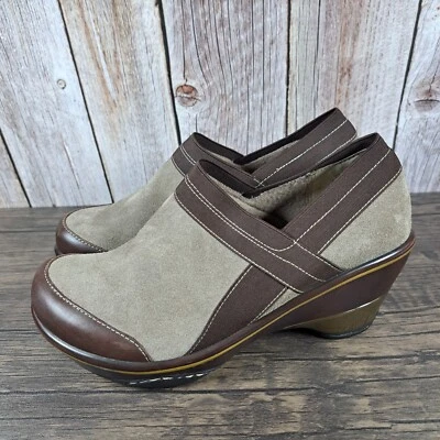 Zapatos zueco Jambu Cali clásicos cómodos para mujer talla 8 M beige marrón (en muy buena condición) Foto 1 de 4