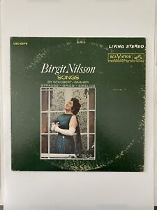 LP - BIRGIT NILSSON LIEDER - Schubert Wagner Sibelius Strauss RCA LSC-2578 P