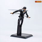 Anime One Piece Roronoa Zoro Black Suit 3 Knives Flow Jump Figure Statue Gift