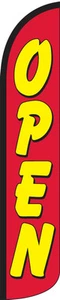Open Red/Yellow Windless Full Sleeve Swooper Flag Feather Banner - Picture 1 of 1