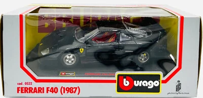 EBOND Modellino Ferrari F40 - 1987 - Cod 0532 - Nera - 1:24 - Bburago - 0363 - Immagine 1 di 2