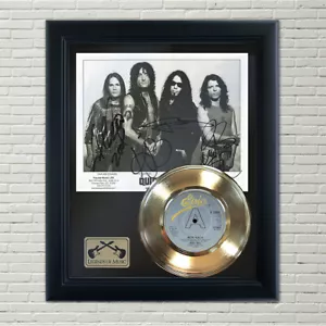 Quit Riot "Mental Health" Framed Gold Record Reproduction Signatures - Picture 1 of 4