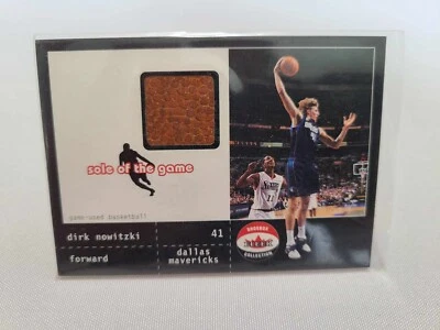 2001-02 Fleer Shoebox Sole of the Game GU Ball DIRK NOWITZKI #164/300 Mavericks - Image 1 of 2