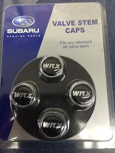 Subaru WRX LOGO Tire Valve Stem Caps Set OF 4 Genuine SOA342L134 ALL MODELS NEW - Picture 1 of 1