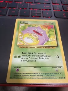 KOFFING Base Set 51/102 Common Pokemon Card TCG WOTC - Picture 1 of 2
