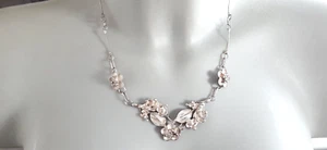 SILBER DESIGN COLLIER ° 800 / 1000 ° Silberkette ° Blumendekor ° - Bild 1 von 10