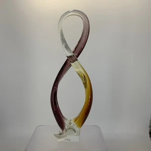 Murano Glassworks Infinity Sculpture By Home Essentials And Beyond 14.5" Tall - Picture 1 of 24