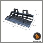 Wolverine 78" Land Leveler Planer Grader Skid Steer For Bobcat Kubota LL-12-78W