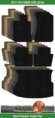 Lloyd Custom Ultimat Carpet Mat Set for 2012-2016 BMW 328i xDrive (5 pieces) #WY - Image 1 of 4