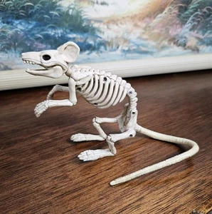 Halloween skeleton rat Seasons prop sit scary home decor Mouse - Picture 1 of 7