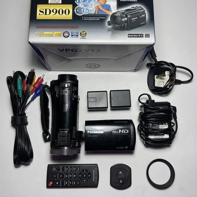 Panasonic SD900 Camcorder HD Video Camera Tested Boxed + Charger, 2x Batteries - Image 1 of 4