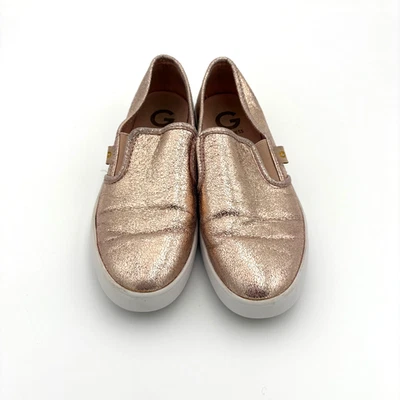 Zapatos sin cordones Guess para mujer 9M rosa metálico oro rosa cómodos zapatillas planas Foto 1 de 4