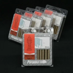 Piranha X70426 Typ 4 Klammern 26mm Bosch PTK19E PTK28E, AEG, (5 Packungen) - Bild 1 von 2