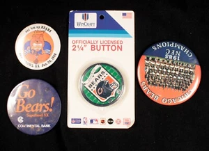 4 Chicago Bears Pins NFC Champs 1985 Excellent Condition - Picture 1 of 6