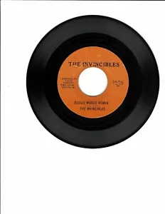 The Invincibles GARAGE SOUL 45(TRC 12959)Boogie Woogie Woman/Take Me Back VG+ - Imagen 1 de 2