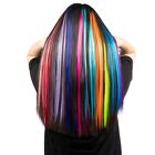 2X(13 Pcs Colored Party   Clip in Hair Extensions 55cm Straight6988