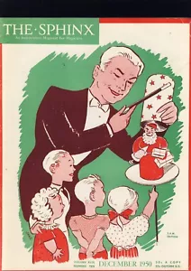 Weihnachtszauber Die Sphinx Dezember 1950 Vintage Zauberzeitschrift - Bild 1 von 3
