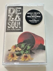 DE LA SOUL "De La Soul Is Dead" SEALED 1991 Old Stock CASSETTE Tape HYPE STICKER - Picture 1 of 4