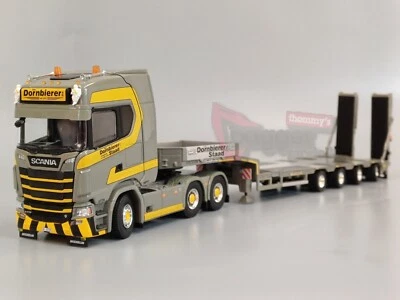Tekno - Scania S770 6x4 mit 4achs Tieflader und Rampen - Dornbierer - CH Neu OVP - Bild 1 von 4