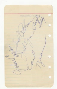 1960s New York Knicks Team Signed AUTO album page Carl Braun Basketball HOF LOA - Picture 1 of 1