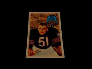 Dick Butkus 1970 Kelloggs #10 3-D Super Stars Autographed HOF Bears Auto 70s NFL