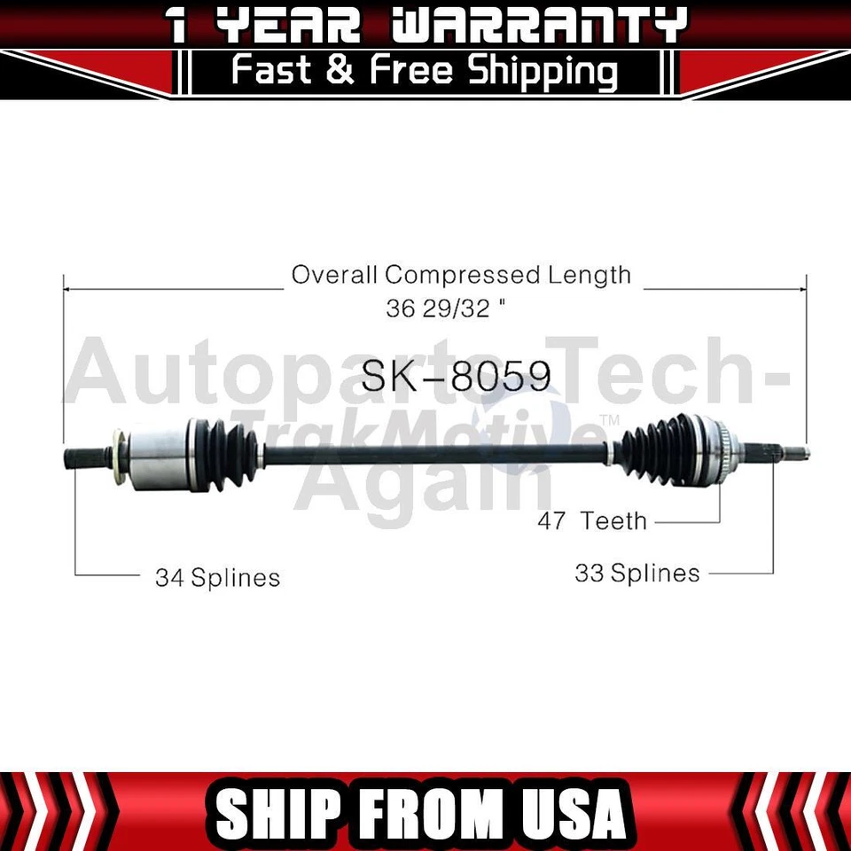 Eje delantero derecho TrakMotive 1 para Chevrolet Optra 2004-2009 Foto 1 de 1