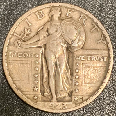 Lote de cuartos de plata Libertad Permanente de la Casa de la Moneda de Filadelfia 1923 # 2082 Foto 1 de 4